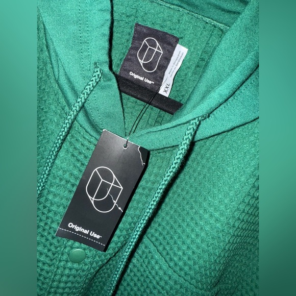 NWT ORIGINAL USE Men's Hooded Long Sleeve Button-Down Shirt Sz XXL ✨ - Picture 6 of 8